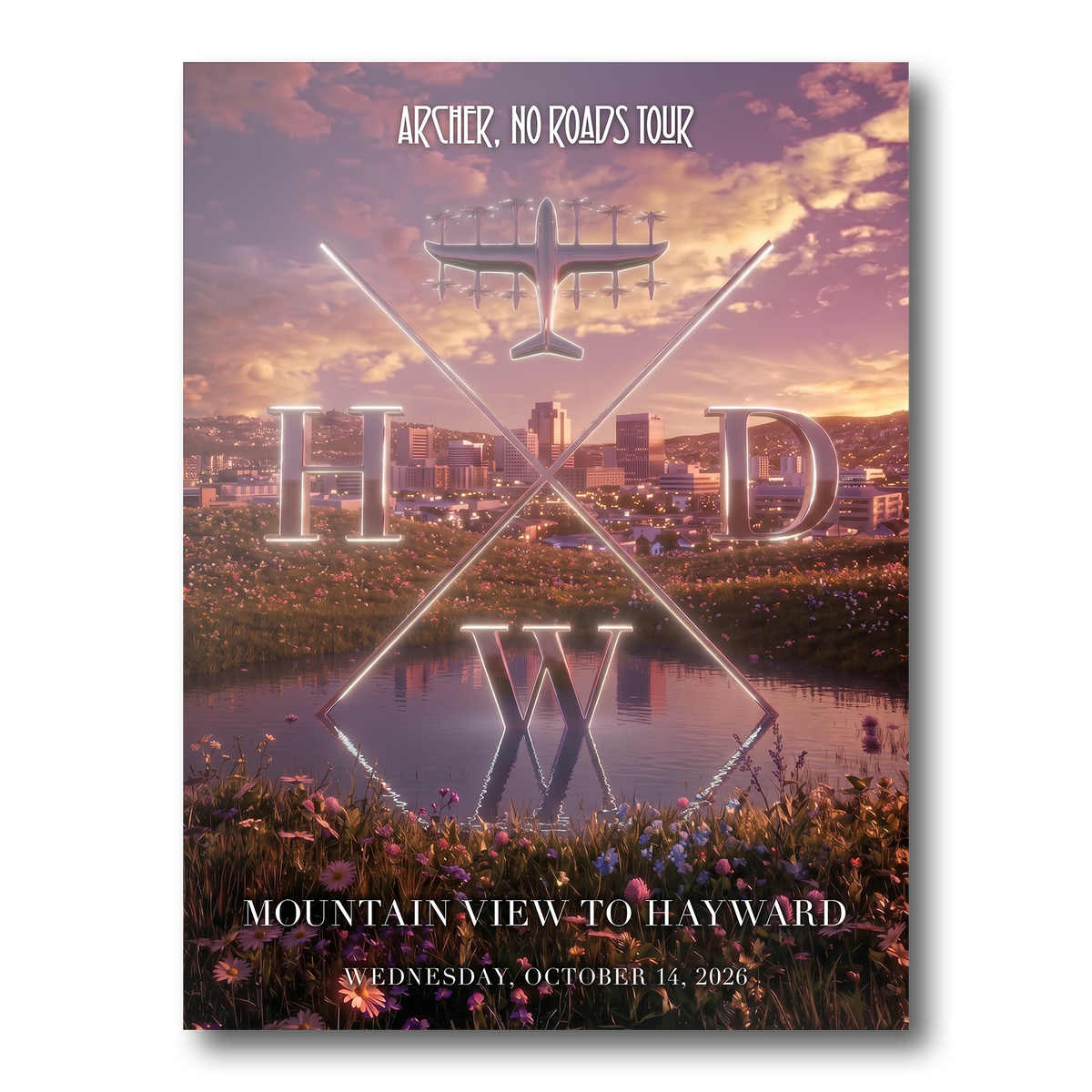 No Roads Tour: Hayward Print