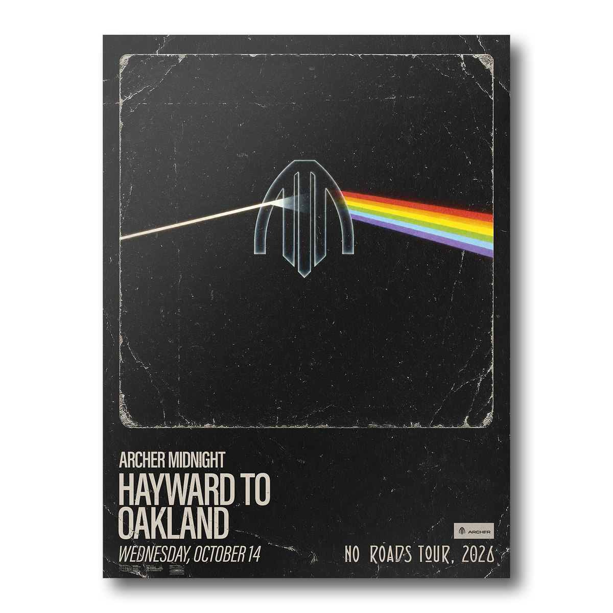 No Roads Tour: Oakland Print